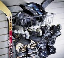 Organized Living Activity Organizer Skate Rack with Basket