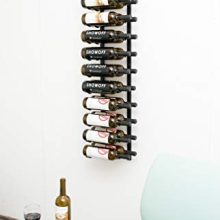 VintageView Wall Series (4 Ft) - 24 Bottle Metal Wall Mounted Wine Rack