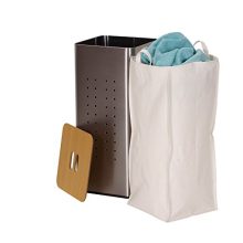 Household Essentials 7080-1 Square Metal Laundry Hamper