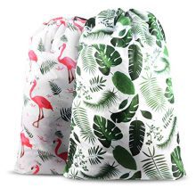 Nidoul 2 Pack Extra Large Laundry Bag, Heavy Duty Travel Laundry Bag, Drawstring Closure Dirty Clothes Bag, Durable Rip-Stop Bag for Camp Dorm, Machine Washable 24" x 36"