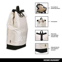 HOME RUNNER Laundry Bag | 31.5"x24" XL Size, Wide Shoulder Strap