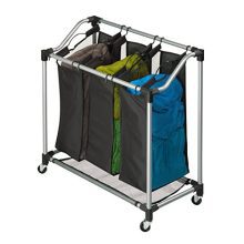 Honey-Can-Do Triple Laundry Sorter with Mesh Bags