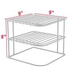 DecorRack 2 Kitchen Corner Shelves, Countertop and Cabinet Organizer
