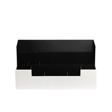 Desk Supplies Office Organizer Caddy (White, 13.4 x 5.1 x 7.1 inches)