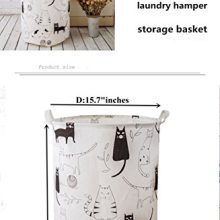 LEELI Laundry Hamper with Handles-Collapsible Canvas Basket for Storage Bin
