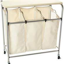 Honey-Can-Do Rolling Laundry Sorter with Ironing Board