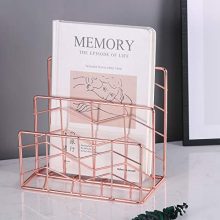Simmer Stone Rose Gold Office Supplies, 4 in 1 Decorative Desk Accessories