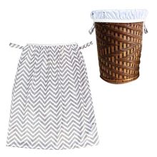 IMSHI Multifunctional Reusable Hamper Storage Bucket Bag Trash Can Storage Bag - Large Laundry Basket Waterproof Round Cotton Linen Collapsible Storage Basket
