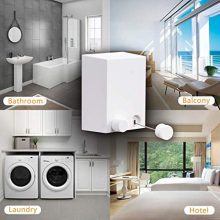 ELLO&ALLO Adhesive Retractable Clothesline with Adjustable Stainless Steel