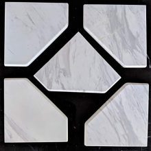 EZ-Mount Marble Shower Corner Shelf - Wall Attached 8" Soap Dish