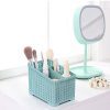 melupa Desktop Storage Organizer 4-Compartment Storage Baskets Bins for Desk