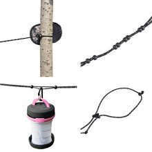 WINGONEER High Strength Nylon Outdoor Portable Clothesline Outdoor Travel
