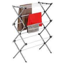 Honey-Can-Do Large Folding Drying Rack, Silver/White