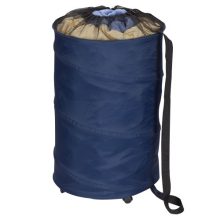 Household Essentials Pop-Up Laundry Hamper on Wheels with Drawstring Closure