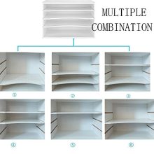 eMerit Wood Desktop Organizer Paper Storage Letter Tray File Sorter