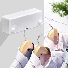 BESy Retractable Clothesline with Adjustable Stainless Steel Double Rope String
