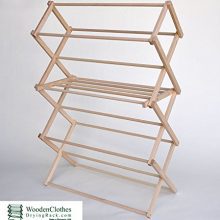 Medium Wooden Clothes Drying Rack by Benson Wood Products
