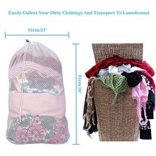 Commercial Large Mesh Laundry Bag (2 Mesh Available), Wanapure 2 Pack