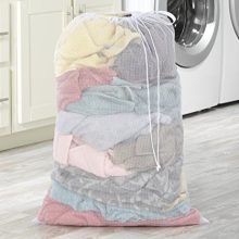Whitmor Mesh Laundry Bag - White