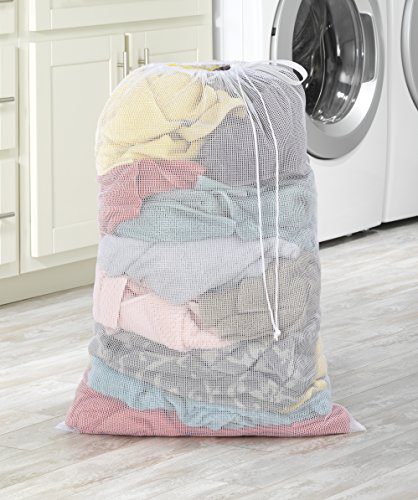 Whitmor Mesh Laundry Bag - White