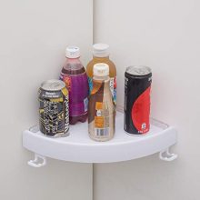 MANMEI New Corner Shelf Triple-cornered Bathroom Wall Corner Mount Storage