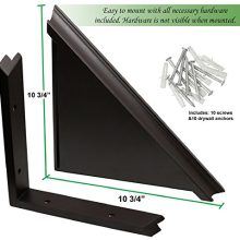 Greenco Floating Shelves, Espresso Finish