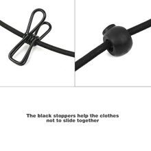BAOEF Elastic Travel Clothesline,Stretchy Cord,Retractable Portable Laundry Drying