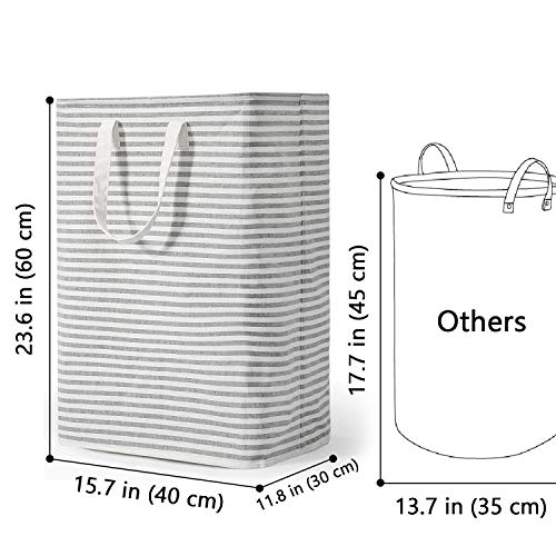 Vieshful Laundry Hamper, 72L Freestanding Laundry Basket with Long Handles