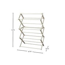 Peaceful Classics Amish Craftsman Foldable Wooden Clothes Drying Rack