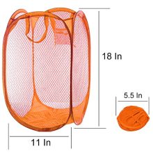 Qtopun Mesh Popup Laundry Hamper, Foldable 2 Pack