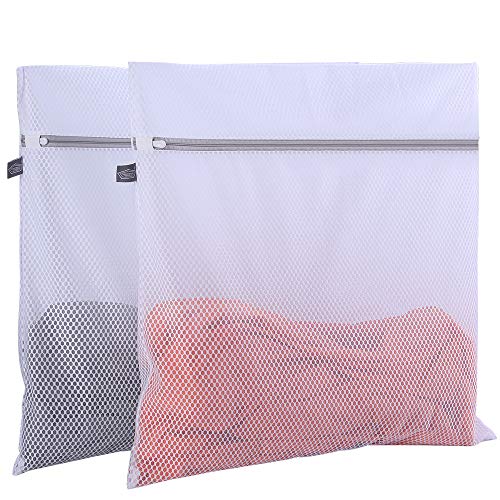 2 Pack Mesh Laundry Bag-2 XXL Oversize Delicates Laundry Bag-Extra Large Laundry Wash Bag with New Honeycomb Mesh-Big Clothes,Bed Sheet,Bedcover,Household,Stuffed Toys,Ligerie Net Bags for Laundry