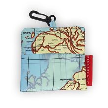 Kikkerland Travel-Size Laundry Bag, World Map