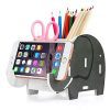 COOLBROS Elephant Pencil Holder with Phone Holder Desk Organizer Desktop