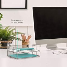 Mindspace 2 Tier Stackable Letter Tray| Paper Tray Desk Organizer