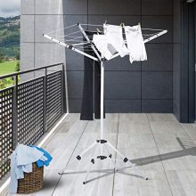 HOMCOM Drying Rack Outdoor Umbrella Clothesline Portable Collapsible Clothing