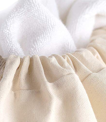 COTTON CRAFT - 2 Pack Extra Large 100% Cotton Canvas Heavy Duty Laundry Bags - Natural Cotton - 28"x36" - Versatile - Multi Use