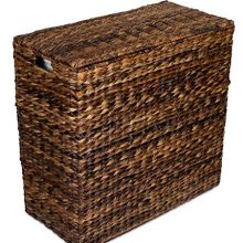 BirdRock Home Oversized Divided Hamper with Liners (Espresso)