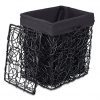 BIRDROCK HOME Decorative Willow Laundry Hamper with Liner