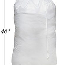 Nylon Laundry Bag - Locking Drawstring Closure and Machine Washable