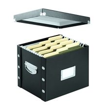 Snap-N-Store Letter-Size File Box, Black