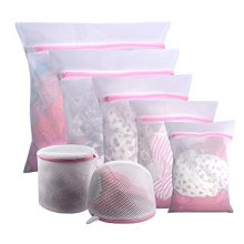 Gogooda 7Pcs Mesh Laundry Bags for Delicates with Premium Zipper, Travel Storage Organize Bag, Clothing Washing Bags for Laundry, Blouse, Bra, Hosiery, Stocking, Underwear, Lingerie