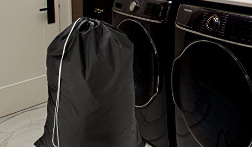 Nylon Laundry Bag - Locking Drawstring Closure and Machine Washable.