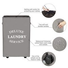 Chrislley 90L Rolling Laundry Hamper with Wheels – Durable & Portable Storage Basket for Easy Clothes Transport