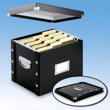 Snap-N-Store Letter-Size File Box, Black