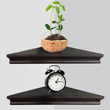 Greenco Floating Shelves, Espresso Finish