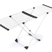 Polder Expandable Laundry Drying Rack, 50.8 ft of Drying Space, Folds to 2.17 in