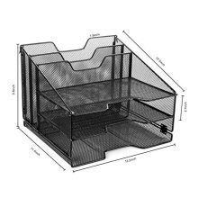 🗂️ Samstar Mesh Desk File Organizer – Declutter Your Workspace with Style & Function