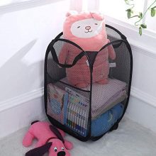 WD&CD 2PCS Laundry Baskets Foldable Pop Up Mesh Washing Laundry Basket