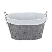 Household Essentials Decorative Wicker Laundry Basket