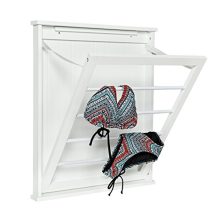 Honey-Can-Do Small Wall-Mounted Drying Rack, White